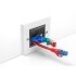 Delock Cable Management Cover 86 x 86 mm with black Brush Strips