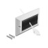 Delock Cable Management Cover 146 x 86 mm with black Brush Strips