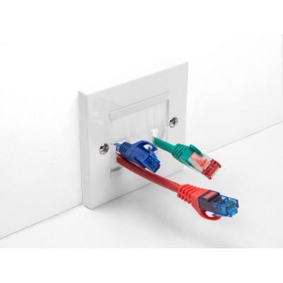 Delock Cable Management Cover 86 x 86 mm with white Brush Strips