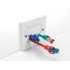 Delock Cable Management Cover 86 x 86 mm with white Brush Strips