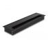 Delock Cable grommet for table mounting with brush 300 x 80 x 28 mm black