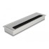 Delock Cable grommet for table mounting with brush 280 x 80 x 28 mm silver