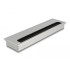 Delock Cable grommet for table mounting with brush 300 x 80 x 28 mm silver