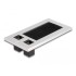 Delock Cable entry with brush and 2 x RJ45 module Cat.6 aluminium