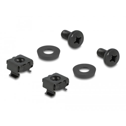 Delock Cable Bracket 83 x 60 mm with mounting plate black