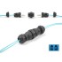 Delock Optical Fiber Cable Connector LC Duplex female to LC Duplex female UPC OS2 IP68 dust and waterproof