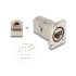 Delock D-Type RJ45 built-in connector / coupler Cat.6A STP metal