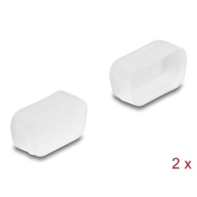 Delock Dust cover for D-Sub 9 / D-Sub 15 VGA male 2 pieces transparent