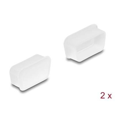 Delock Dust cover for D-Sub 9 / D-Sub 15 VGA female 2 pieces transparent