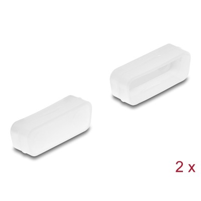 Delock Dust cover for D-Sub 15 female 2 pieces transparent