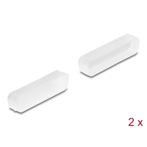 Delock Dust cover for D-Sub 25 male 2 pieces transparent