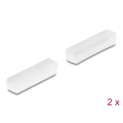 Delock Dust cover for D-Sub 25 female 2 pieces transparent