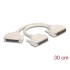 Delock Adapter Y-Cable Splitter D-Sub HD 50 pin male to 2 x D-Sub HD 50 pin female with screws 30 cm