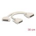 Delock Adapter Y-Cable Splitter D-Sub HD 44 pin male to 2 x D-Sub HD 44 pin female with screws 30 cm