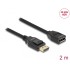Delock DisplayPort 1.2 extension cable 4K 60 Hz 2 m