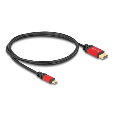 Delock USB Type-C™ zu DisplayPort Kabel (DP Alt Mode) 8K 30 Hz mit HDR Funktion 1 m rot 2