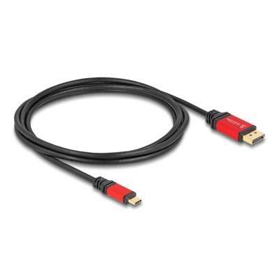 Delock USB Type-C™ zu DisplayPort Kabel (DP Alt Mode) 8K 30 Hz mit HDR Funktion 2 m rot 2