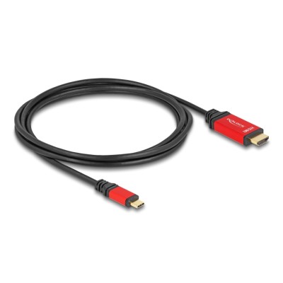 Delock USB Type-C™ to HDMI Cable (DP Alt Mode) 8K 60 Hz with HDR function 2 m red 2