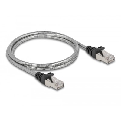 Delock RJ45 Cable Cat.6A U/FTP with metal jacket 1 m 2