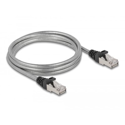 Delock RJ45 Cable Cat.6A U/FTP with metal jacket 2 m 2