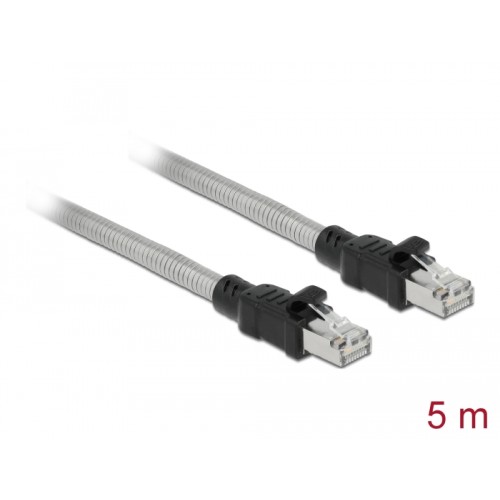 Delock RJ45 Cable Cat.6A U/FTP with metal jacket 5 m