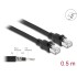 Delock Network cable RJ45 Cat.6A F/UTP with inner metal sheath 0.5 m