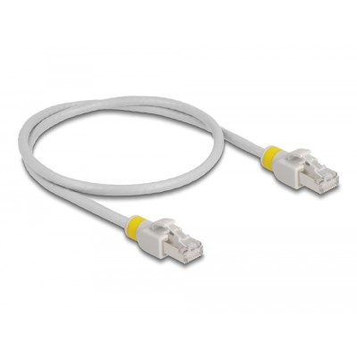 Delock Network cable RJ45 Cat.6A S/FTP with colored clips 0.5 m 2