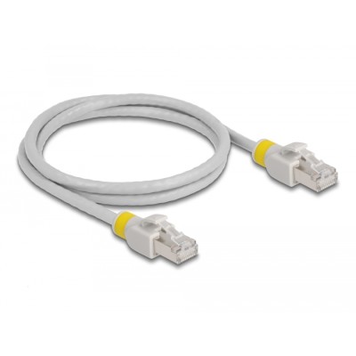 Delock Network cable RJ45 Cat.6A S/FTP with colored clips 1 m 2