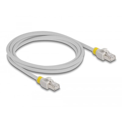 Delock Network cable RJ45 Cat.6A S/FTP with colored clips 2 m 2