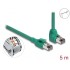 Delock RJ45 Network Cable PROFINET SF/UTP 90° angled 5 m green