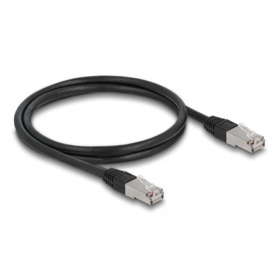 Delock RJ45 Network Cable Cat.6A S/FTP PE Outdoor 1 m black 2