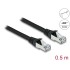 Delock RJ45 Network Cable Cat.6A S/FTP PUR Outdoor 0.5 m black