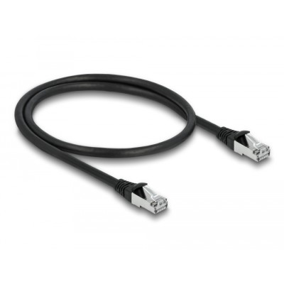 Delock RJ45 Network Cable Cat.6A S/FTP PUR Outdoor 0.5 m black 2
