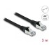 Delock RJ45 Network Cable Cat.6A S/FTP PUR Outdoor 3 m black