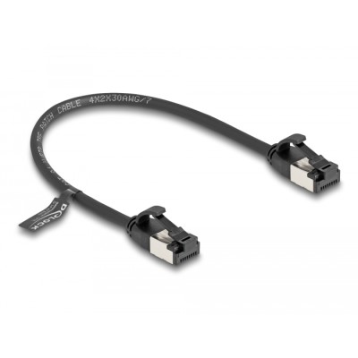 Delock RJ45 Cable plug to plug Cat.8.1 flexible 0.25 m black 2