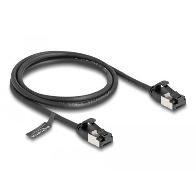 Delock RJ45 Cable plug to plug Cat.8.1 flexible 1 m black 2