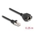 Delock RJ50 Extension Cable male to female S/FTP 0.25 m black