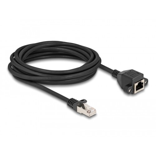 Delock RJ50 Extension Cable male to female S/FTP 5 m black