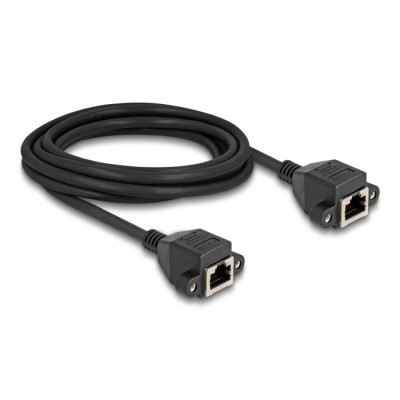 Delock RJ50 Extension Cable female to female S/FTP 3 m black 2