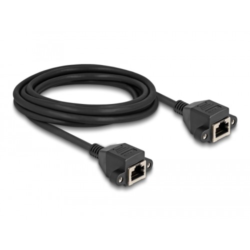 Delock RJ50 Extension Cable female to female S/FTP 3 m black