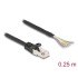 Delock Cable RJ50 male to open wire ends S/FTP 0.25 m black
