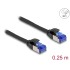 Delock RJ45 Network Cable Cat.6A S/FTP Slim 0.25 m black