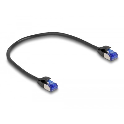 Delock RJ45 Network Cable Cat.6A S/FTP Slim 0.25 m black 2
