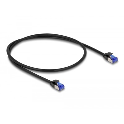 Delock RJ45 Network Cable Cat.6A S/FTP Slim 0.5 m black 2