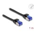 Delock RJ45 Network Cable Cat.6A S/FTP Slim 1 m black