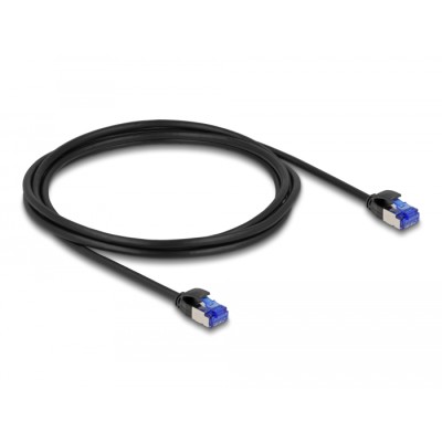 Delock RJ45 Network Cable Cat.6A S/FTP Slim 2 m black 2