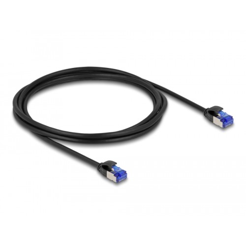 Delock RJ45 Network Cable Cat.6A S/FTP Slim 2 m black