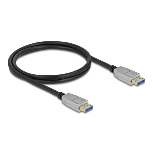 Delock DisplayPort cable 10K 60 Hz 54 Gbps metal housing 1 m