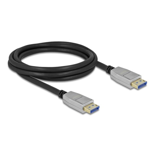 Delock DisplayPort cable 10K 60 Hz 54 Gbps metal housing 2 m