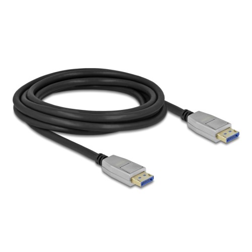 Delock DisplayPort cable 10K 60 Hz 54 Gbps metal housing 3 m